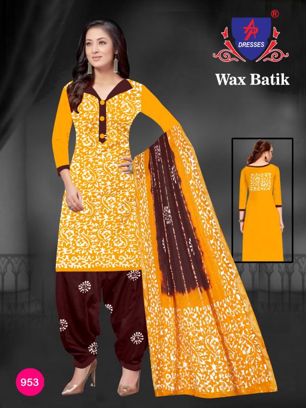 Ap Dresses Wax Batik Vol-9 Cotton Designer Excluisve Dress Material